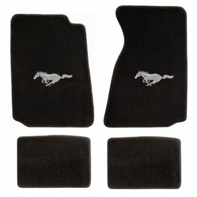 Lloyd mats Tapis noir Ford logo Pony Mustang 1994-2004